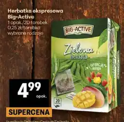 Delikatesy Centrum Herbatka ekspresowa Big-Active Zielona herbata opuncja i mango oferta