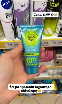 Dino Żel po opalaniu łagodząco-chłodzący DAX Sun S.O.S. dla skóry 10% D-Pantenolu travel oferta