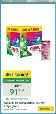ERLI Kapsułki do prania Ariel + płyn gratis oferta