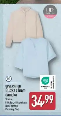 ALDI Bluzka z lnem damska UP2FASHION oferta