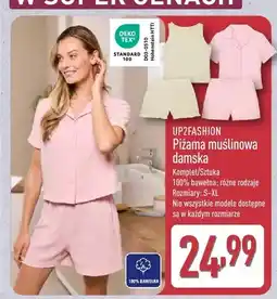 ALDI Piżama muślinowa damska UP2FASHION oferta