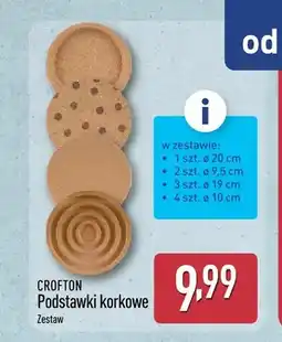 ALDI Podstawki korkowe CROFTON oferta