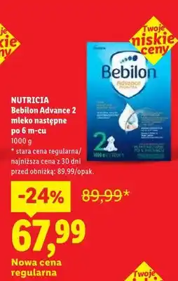 Lidl Mleko następne po 6m-cu Bebilon Advance 2 oferta