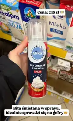 Dino Bita śmietana w sprayu ANKLY oferta