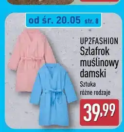ALDI Szlafrok muślinowy damski UP2FASHION oferta