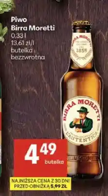 Delikatesy Centrum Piwo Birra Moretti L'Autentica oferta