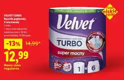 Lidl Ręcznik papierowy Velvet Turbo 3-warstwowy super mocny oferta