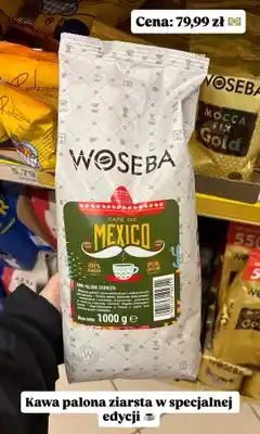 Dino Kawa palona ziarnista WOSEBA Café de México Special Edition oferta