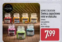 ALDI Świeca zapachowa mini w słoiczku HOME CREATION oferta