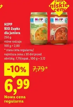 Lidl Zupka dla juniora HiPP BIO oferta