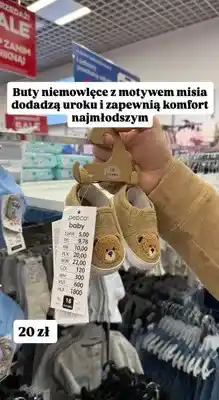 Pepco Buty niemowlęce Pepco Baby z motywem misia oferta