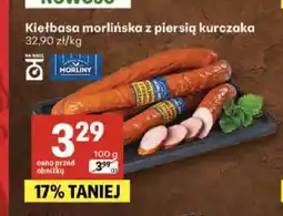 Delikatesy Centrum Kiełbasa morlińska z piersią kurczaka Morliny oferta