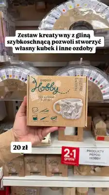 Pepco Zestaw kreatywny z gliną szybkoschnącą Pepco Hobby oferta