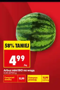 Biedronka Arbuz mini BIO na wagę oferta