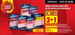 Biedronka Wędliny w plastrach krakus oferta