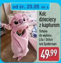 ALDI Koc dziecięcy z kapturem oferta