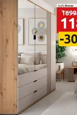 Black Red White Szafa trzydrzwiowa Brevas 150 cm z 3 drzwiami i 3 szufladami oferta
