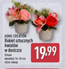 ALDI HOME CREATION Bukiet sztucznych kwiatów w doniczce oferta