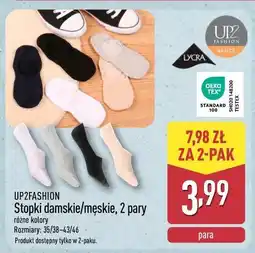 ALDI Stopki damskie/męskie, 2 pary oferta