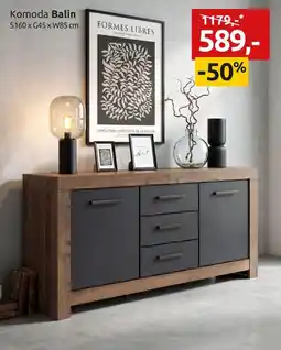 Black Red White Komoda Balin oferta