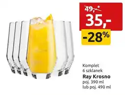 Black Red White Komplet 6 szklanek Ray Krosno oferta