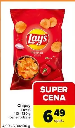 Chipsy LAY'S 110 - 130 g różne rodzaje