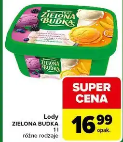 Carrefour Express Lody ZIELONA BUDKA 1 l różne rodzaje oferta