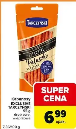 Carrefour Express Kabanosy EXCLUSIVE TARCZYŃSKI 95 g drobiowe, wieprzowe oferta