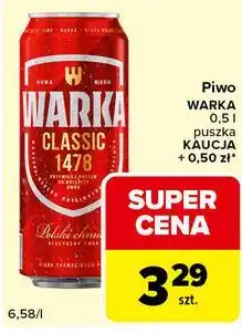 Carrefour Express Piwo WARKA 0,5 l puszka oferta