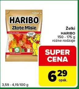 Carrefour Express Żelki HARIBO 150 - 175 g różne rodzaje oferta