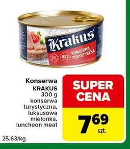 Carrefour Express Konserwa KRAKUS 300 g konserwa turystyczna, luksusowa mielonka, luncheon meat oferta