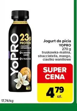 Carrefour Express Jogurt do picia YOPRO truskawka-malina, stracciatella, mango, ciastko waniliowe oferta