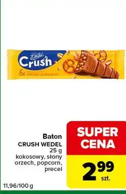 Carrefour Express Baton CRUSH WEDEL kokosowy, słony orzech, popcorn, precel oferta