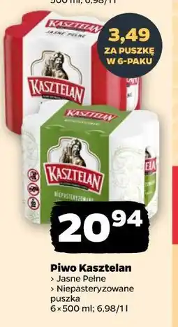 Netto Piwo Kasztelan Jasne Pełne/Niepasteryzowane oferta