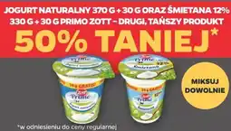 Netto Jogurt naturalny oraz śmietana 12% Primo Zott oferta