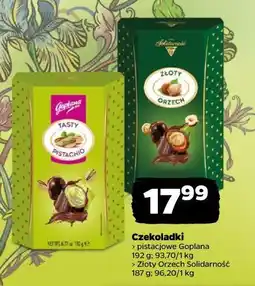 Netto Czekoladki pistacjowe Goplana/Złoty Orzech Solidarność oferta