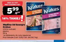 Netto Wędliny Od Szwagra Krakus (różne rodzaje) plastry oferta