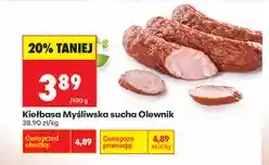 Biedronka Kiełbasa Myśliwska sucha Olewnik oferta