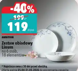 Biedronka Zestaw obiadowy Ambition oferta