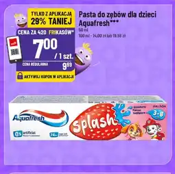 Polomarket Pasta do zębów dla dzieci Aquafresh Splash oferta