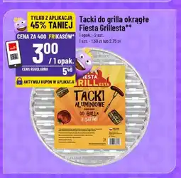 Polomarket Tacki do grilla okrągłe Fiesta Grillesta 2-pak oferta