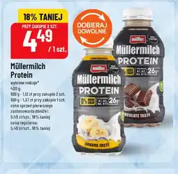 Polomarket Napój mleczny Müller Müllermilch Protein Banana Taste oferta