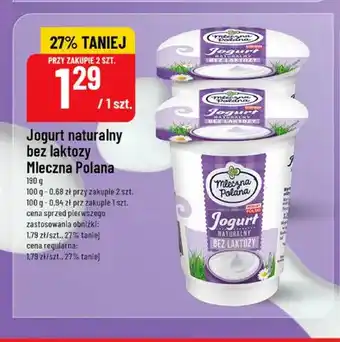 Polomarket Jogurt naturalny bez laktozy Mleczna Polana oferta