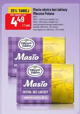 Polomarket Masło ekstra bez laktozy Mleczna Polana oferta