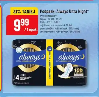 Polomarket Podpaski Always Ultra Night oferta
