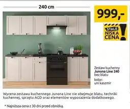 Black Red White Zestaw kuchenny Junona Line 240 bez blatu kolor: uni kaszmir oferta