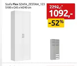 Black Red White Szafa Flex SZAFA_ZESTAW_123 S100 x G45 x W240cm oferta