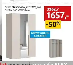 Black Red White Szafa Flex SZAFA_ZESTAW_267 S150 x G66 x W218cm oferta