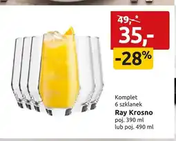 Black Red White Komplet szklanek Ray Krosno oferta