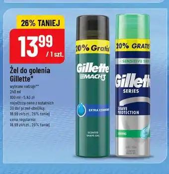 Polomarket Żel do golenia Gillette Mach3 Extra Comfort oferta